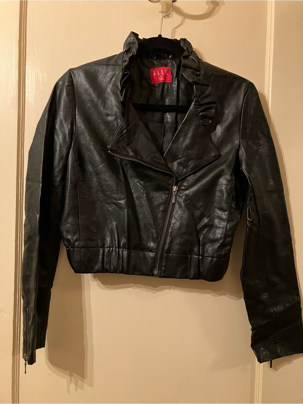 ELLE Black Faux Leather Jacket